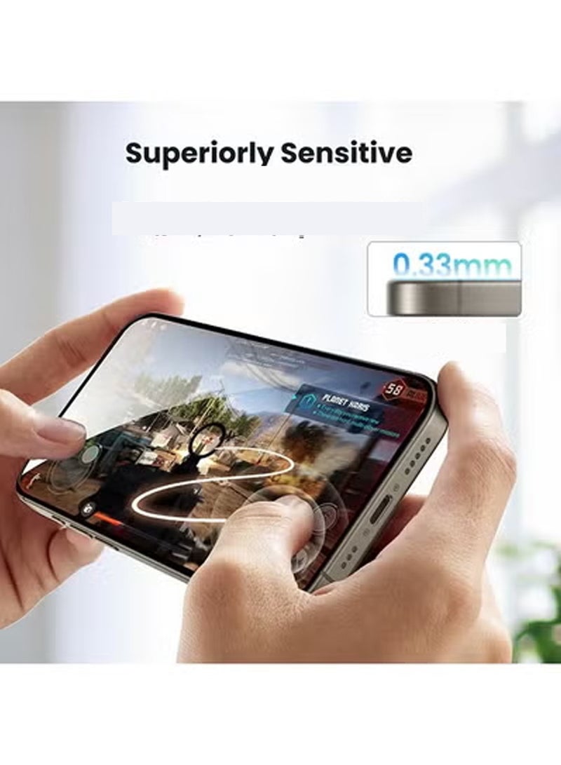 X-level 2 Pcs iPhone 16 Pro Privacy Screen Protector, Easy Installation , Anti-Drop and Anti-scratch, Case Friendly Anti-Spy Anti-Fingerprint  - Image 5