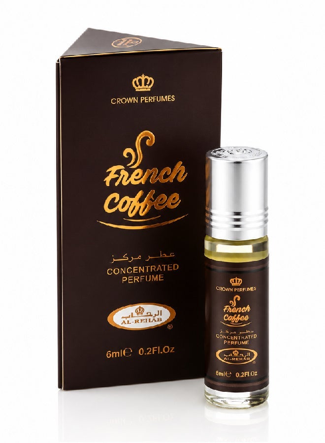 Alrehab French Coffee Concentrated Perfume Oil - 6ml - Image 1