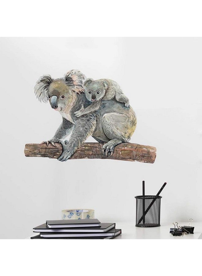 ROFARSO Lifelike Lovely Cute Koala Animal 3D Vinyl Wall Stickers Removable Wall Decals Art Decorations Decor for Nursery Baby Bedroom Playroom Living Room Murals - Image 1