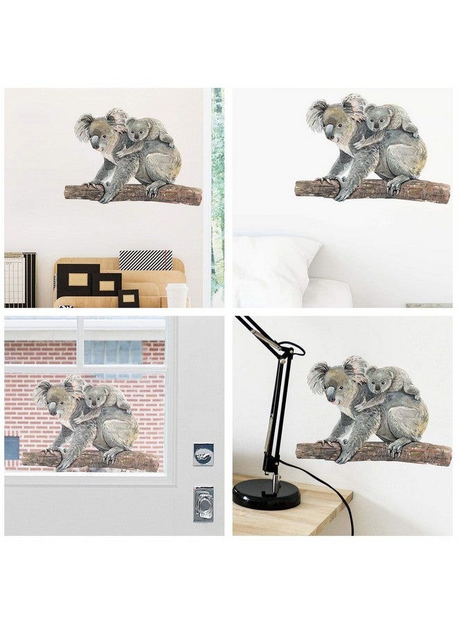 ROFARSO Lifelike Lovely Cute Koala Animal 3D Vinyl Wall Stickers Removable Wall Decals Art Decorations Decor for Nursery Baby Bedroom Playroom Living Room Murals - Image 2