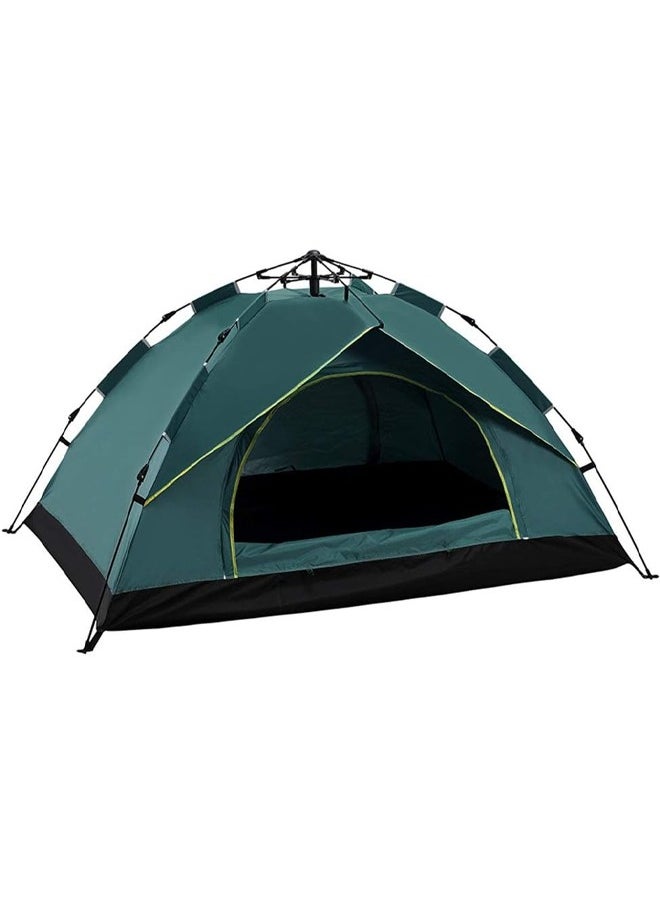 Portable foldable camping tent with double door fully automatic and rainproof 200*150 cm 