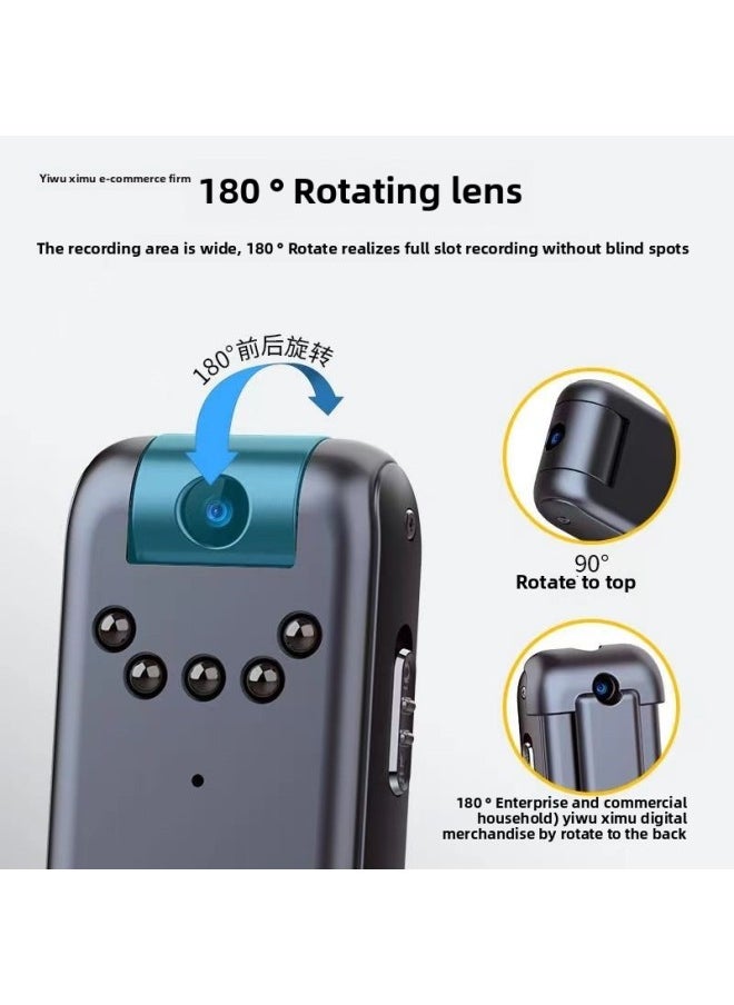 Generic Convenient HD Photography Camera Head Recording Video Recording Thumb Video Recorder Dv Recorder Free Shipping-Body Color:[original Goods] + 128g Memory-official Standard Configuration  - Image 1