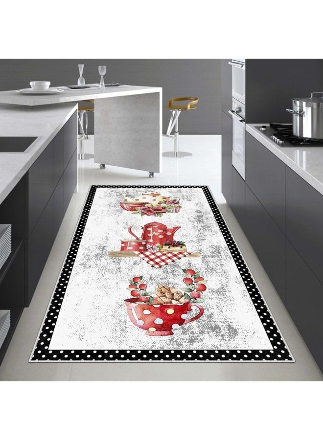 Hendi Mandala Anti-Slip Printed Kitchen Floor Rug, Soft Velvet Face, Multiple Sizes Availbale For Ultimate Comfort and Style - Image 1