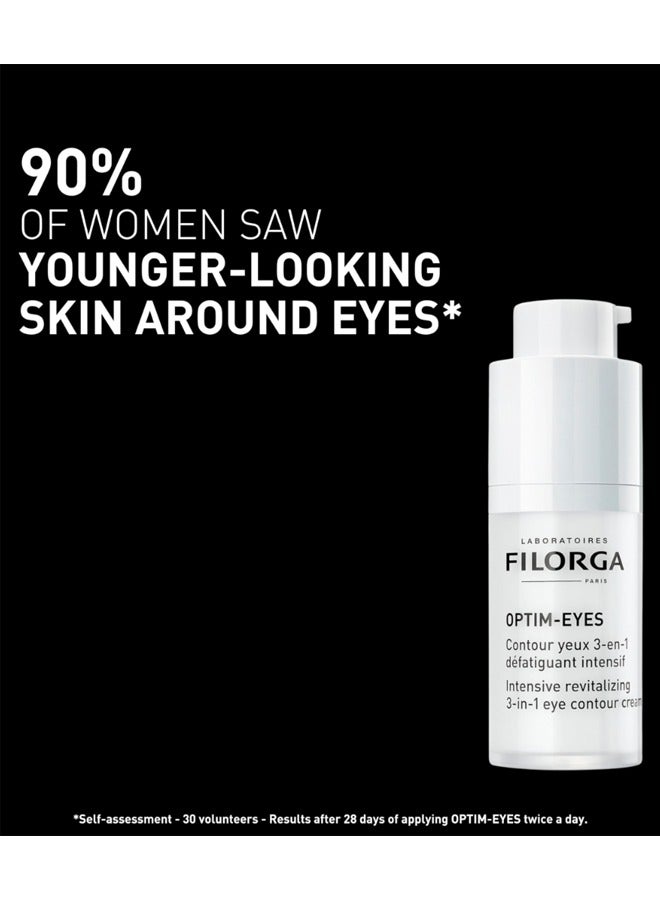 لابوراتوريز فيلورجا كريم العين فيلورغا أوبتيم-آيز، علاج للبشرة 3 في 1 يعيد الحيوية لتقليل سريع للهالات السوداء، التجاعيد والانتفاخات حول العينين، 15 مل. - Image 3