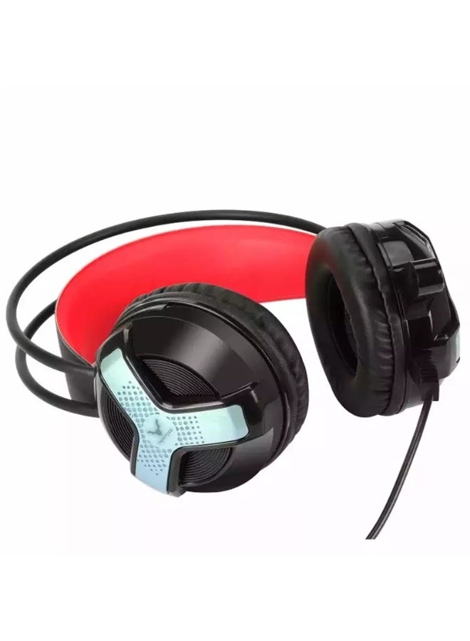 Gaming Headphones with LED RGB, Ultra-Clear Mic, Deep Bass 40mm Drivers, Noise-Isolating Cushions, Adjustable Headband, Lightweight Design – Compatible with PC/PS4/PS5/Mobile (Black) - Image 3