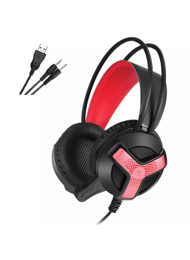 Gaming Headphones with LED RGB, Ultra-Clear Mic, Deep Bass 40mm Drivers, Noise-Isolating Cushions, Adjustable Headband, Lightweight Design – Compatible with PC/PS4/PS5/Mobile (Black) - Image 1