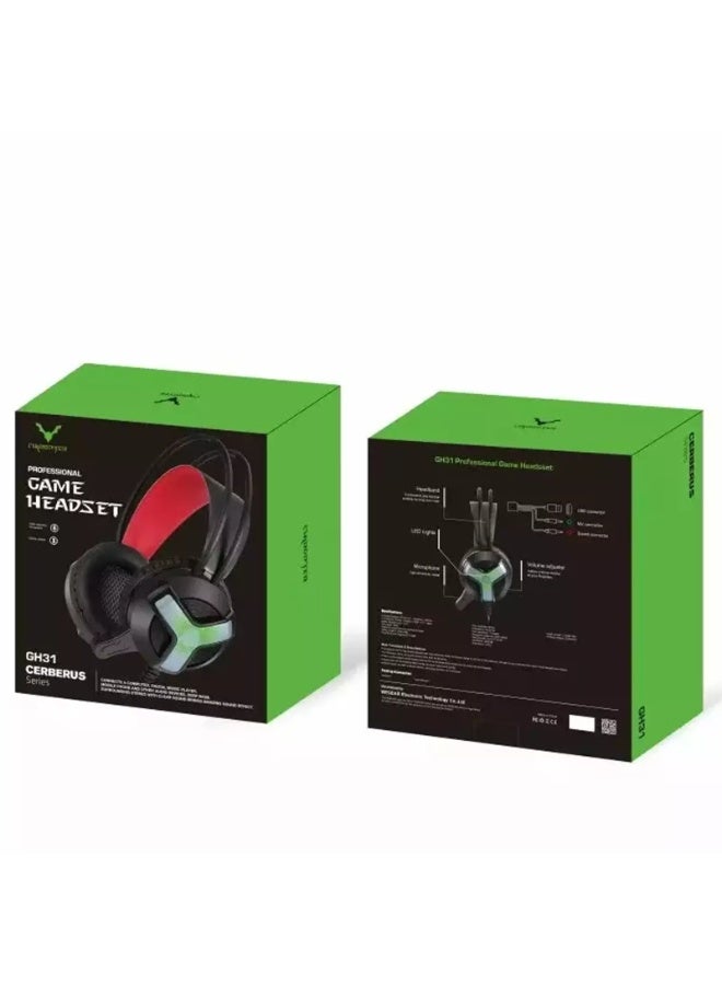Gaming Headphones with LED RGB, Ultra-Clear Mic, Deep Bass 40mm Drivers, Noise-Isolating Cushions, Adjustable Headband, Lightweight Design – Compatible with PC/PS4/PS5/Mobile (Black) - Image 2