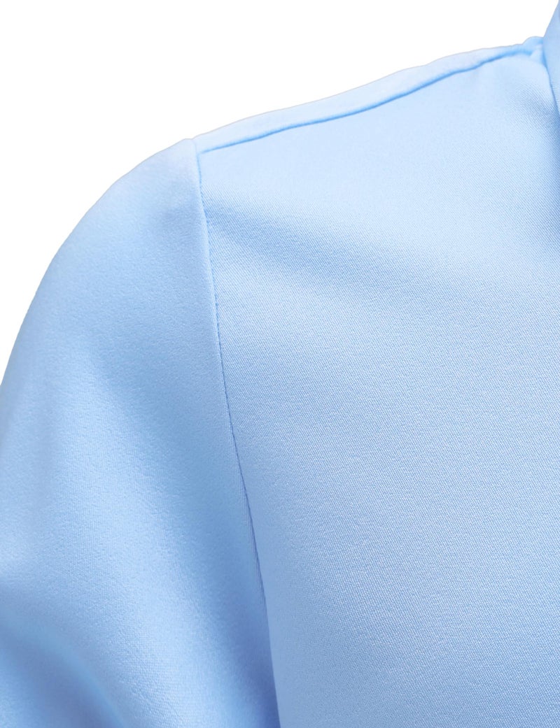 AOTIK Boys Stretch Wrinkle Free Dress Shirts Button Down Shirt Long Sleeve Formal School Uniform Shirts 12 Light Blue - Image 5
