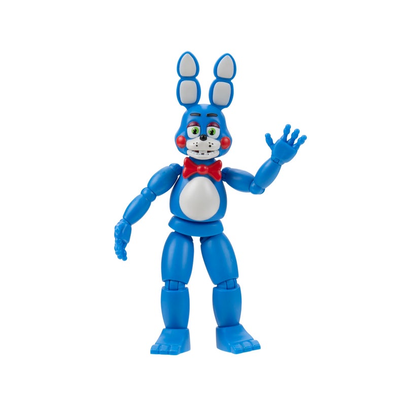 Jazwares Five Nights at Freddyâ€™s Toy Bonnie - 5-Inch Articulated Figure with Jumpscare Feature and Glow-in-The-Dark Eyes - Image 1