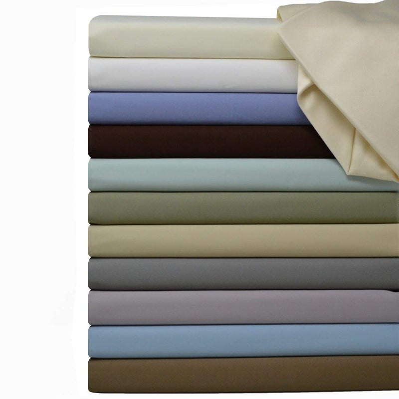 Royal Hotel Bedding Royal Hotel Bedding Top-Split-California-King: Adjustable Cal King Bed Sheets 4PC Solid Coral 100% Cotton 600-Thread-Count  Deep Pocket  - Image 3