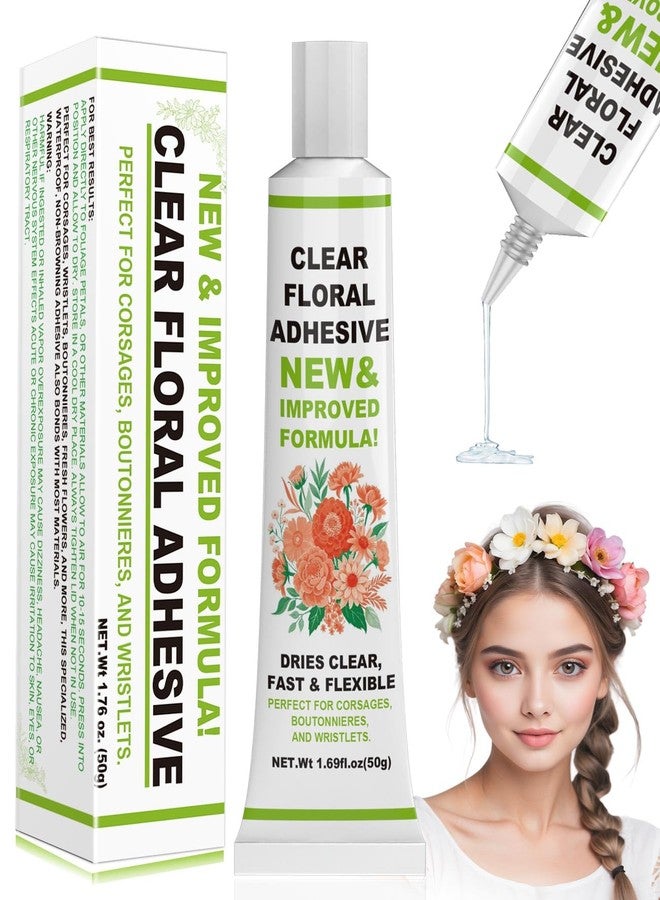 ALECPEA 1 Pack 50g Floral Adhesive Floral Glue for Fresh Flowers Corsages Boutonnieres Wristlets Fast Drying Waterproof Liquid Adhesive - Image 1