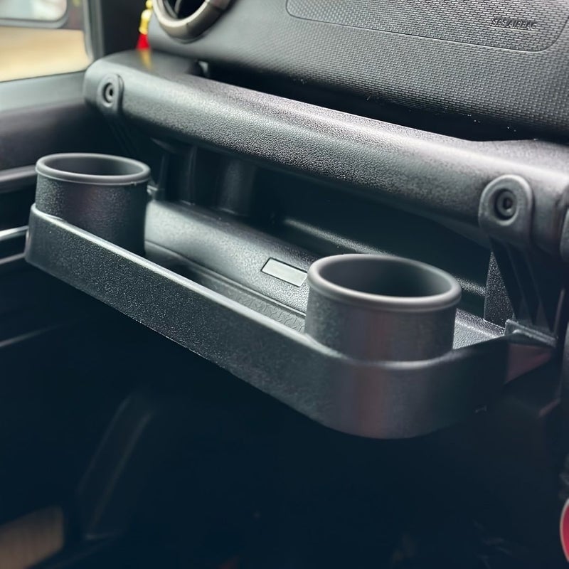 For Suzuki Jimny JB64 JB74 Passenger Side Car Storage Organizer Black No Drill Installation Cup Holder Compact Glove Box Durable Resin Interior Vehicle Organization Sleek Design High Quality Material Travel Road Trip Essentials - Image 5