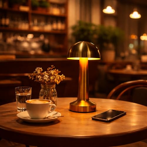 Lexton New Art Decoration Modern Design LED Table Lamp | for Living Room, Bars, Bedroom, Cafe & Home for Bedside, Center or Dining (Pack of 1, White) - Image 1