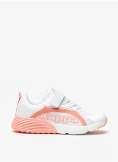 Girls' Textured Sports Shoes with Hook and Loop Closure