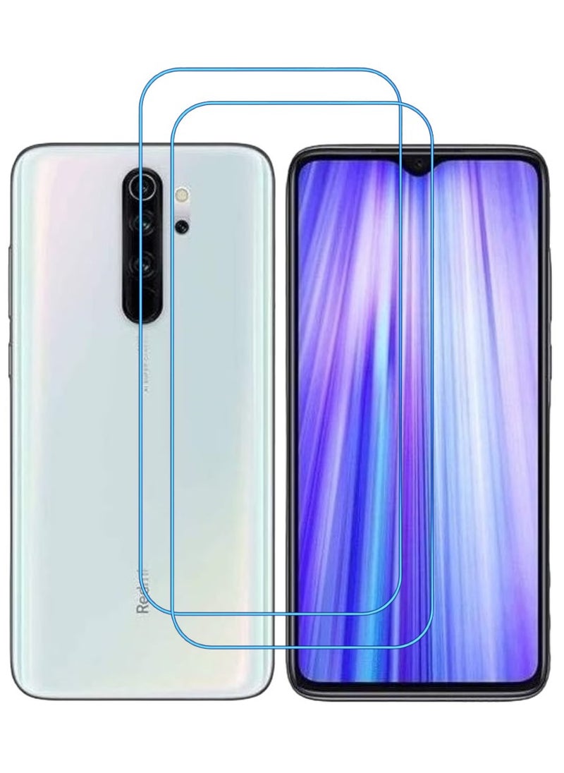 ACLIX 2 Pieces Antistatic ESD Dustproof Premium Quality High Definition Clear Tempered Glass Screen Protector Designed For Xiaomi Redmi Note 8 Pro - Image 1