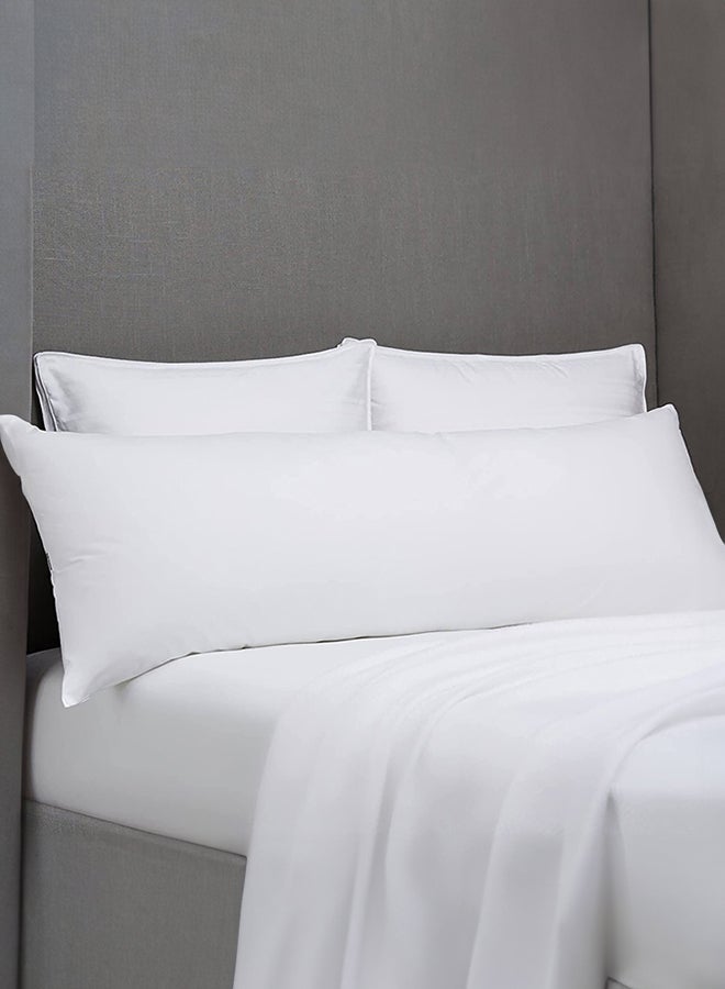 House One Long Sleeping Pillow Microfiber - White 150x50cm - Image 1