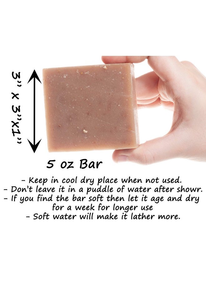 360Feel - 360Feel Oatmeal Milk & Castile Handmade Soap Bar - Warm inviting fragrance - exfoliant - Essential Oil Natural Soaps- Great as Anniversary Wedding Gifts Christmas stocking stuffer Honey, Brown, 5 Oz - Image 1