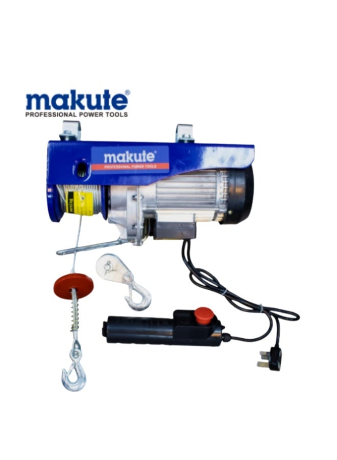 ماكيوت رافعة كهربائية 1050 وات، رافعة علوية شديدة التحمل للجراج والمستودعات، قدرة رفع 400 كجم/800 كجم مع سلك فولاذي 30 مترًا، رفع طاقة صناعي 220-240 فولت - MKEH10105030 - Image 3