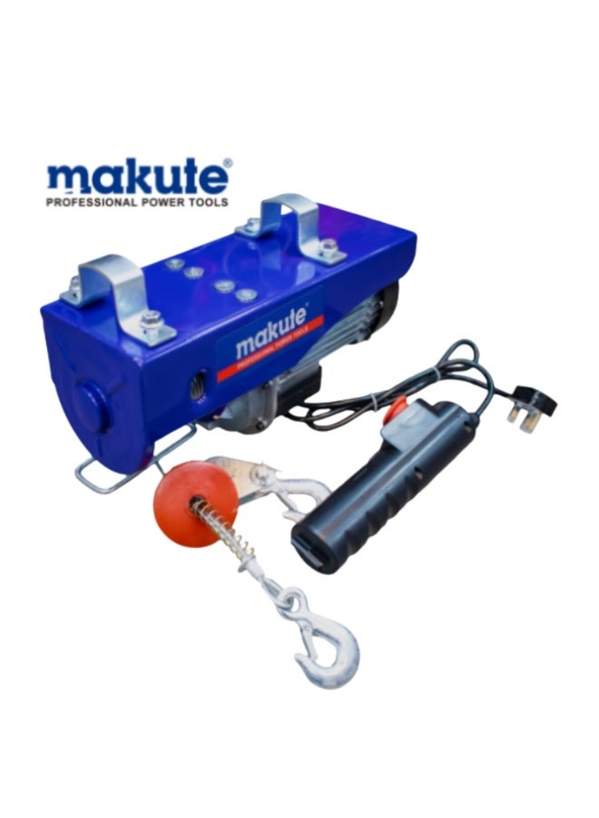 ماكيوت رافعة كهربائية 1050 وات، رافعة علوية شديدة التحمل للجراج والمستودعات، قدرة رفع 400 كجم/800 كجم مع سلك فولاذي 30 مترًا، رفع طاقة صناعي 220-240 فولت - MKEH10105030 - Image 2