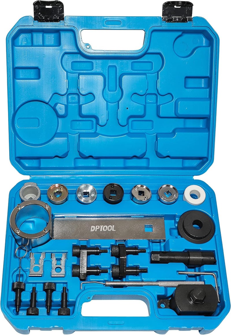 DPTOOL مجموعة أدوات ضبط توقيت عمود الكامات وعمود المرفق متوافقة مع أودي فاج فولكس فاجن 1.8 2.0 TSI TFSI 2006-2018 EA888 T10352 T40196 T40271 T10368 T10354 T10355 T10060A T40011 T40098 T40267 - Image 1
