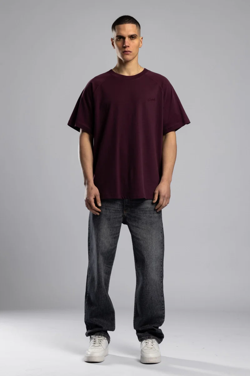 Catch Catch Embroidered Raglan Sleeve Basic T-shirt