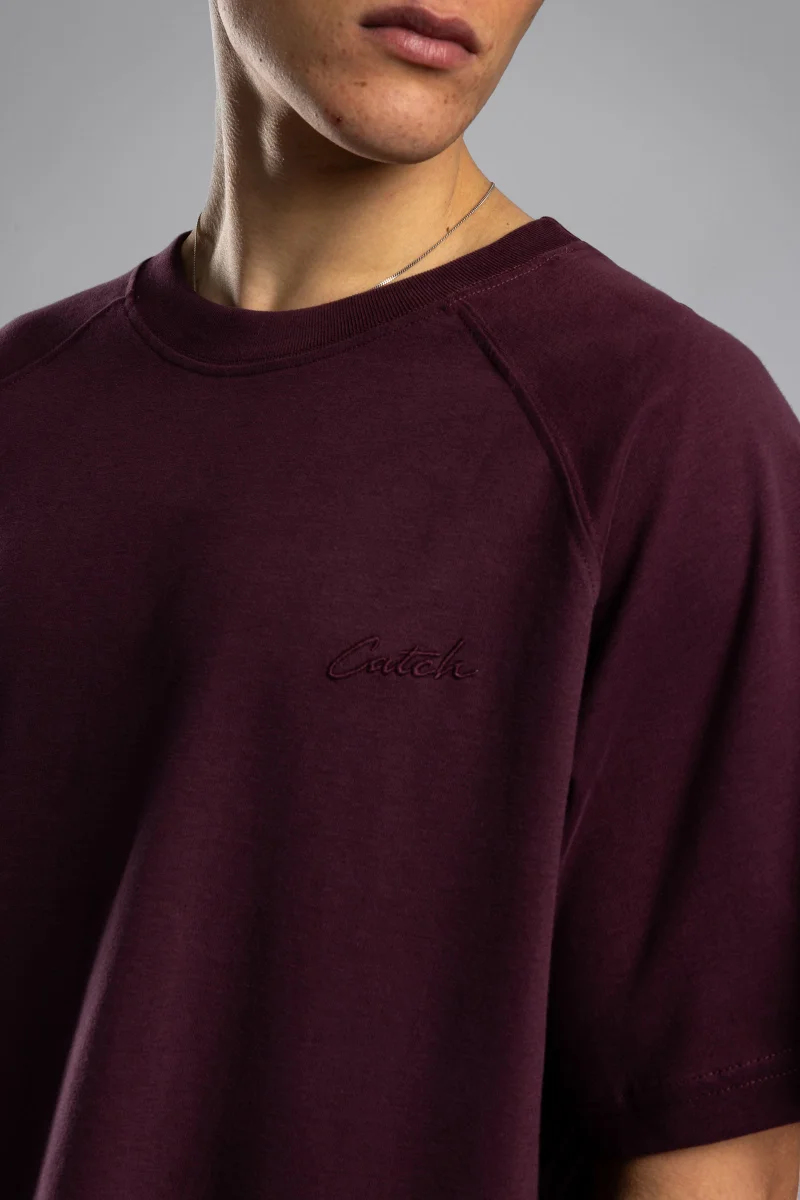 Catch Catch Embroidered Raglan Sleeve Basic T-shirt