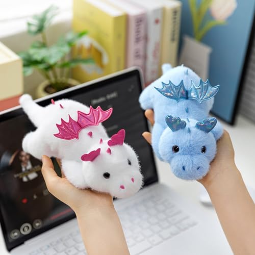 PEACH CAT Dragon Plush Cute Dragon Stuffed Animal Small Plushies Toys Gifts for Kids White - Image 5
