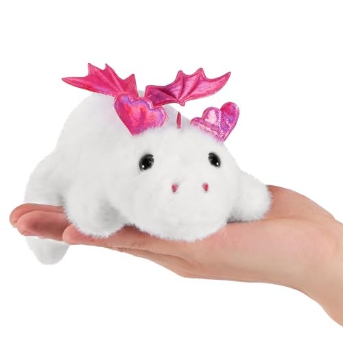 PEACH CAT Dragon Plush Cute Dragon Stuffed Animal Small Plushies Toys Gifts for Kids White - Image 1