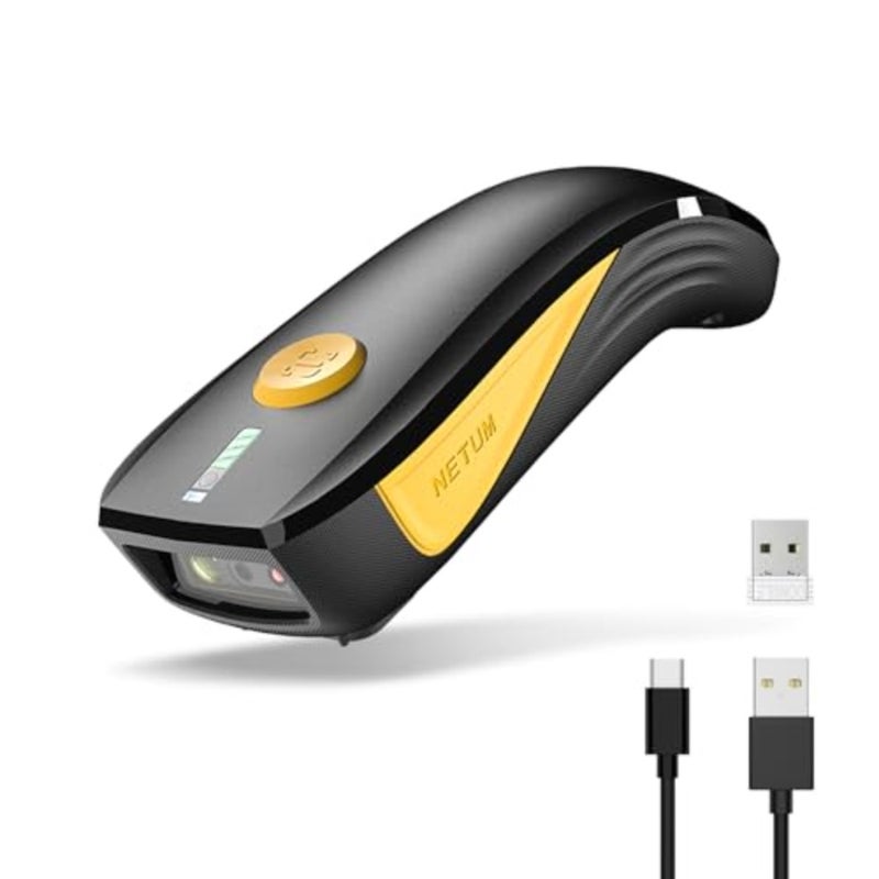 CS7501 QR Code Scanner ماسح باركود بلوتوث مطور، قارئ باركود صغير محمول 1D و2D لإدارة المخزون، ماسح ضوئي للصور لاسلكي للأجهزة اللوحية، Android، iOS، الكمبيوتر الشخصي، وأنظمة نقاط البيع - Image 1