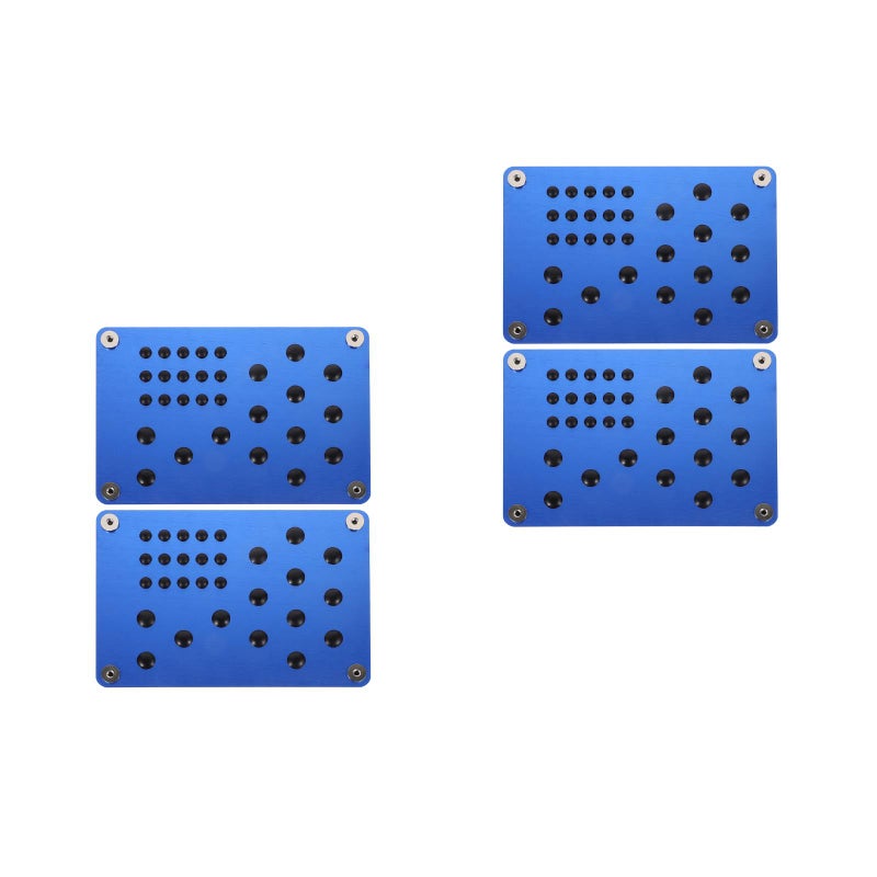 4 pcs Car Footrests Car Interior Foot Pads Car Foot Mat Footrest Pedal Car Feet Pad Pedal Carpet Foot Pedal Mat Car Floor Footrest Carpet Patch - Image 1