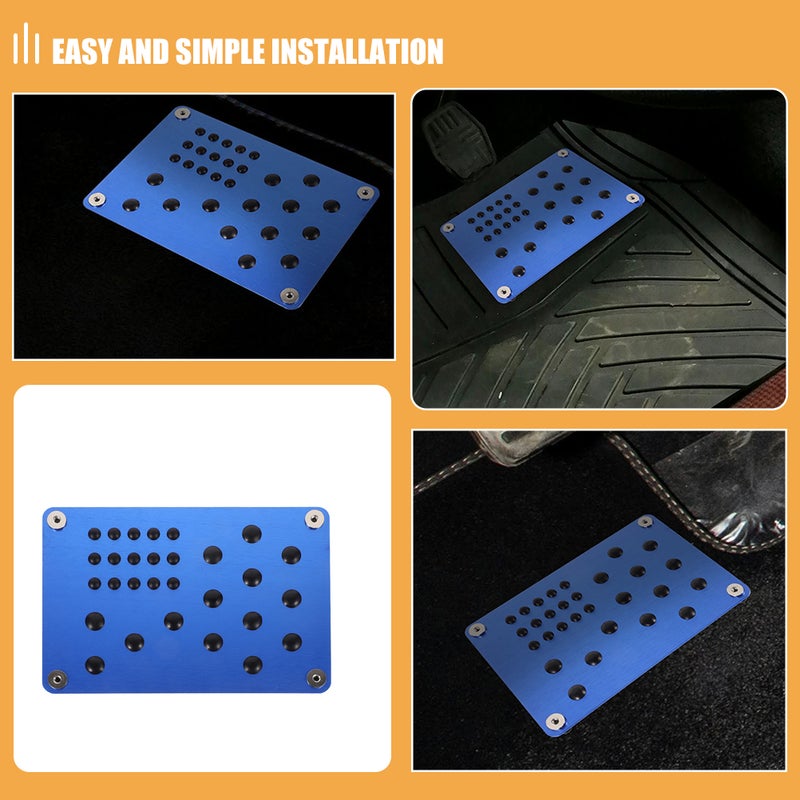 4 pcs Car Footrests Car Interior Foot Pads Car Foot Mat Footrest Pedal Car Feet Pad Pedal Carpet Foot Pedal Mat Car Floor Footrest Carpet Patch - Image 2