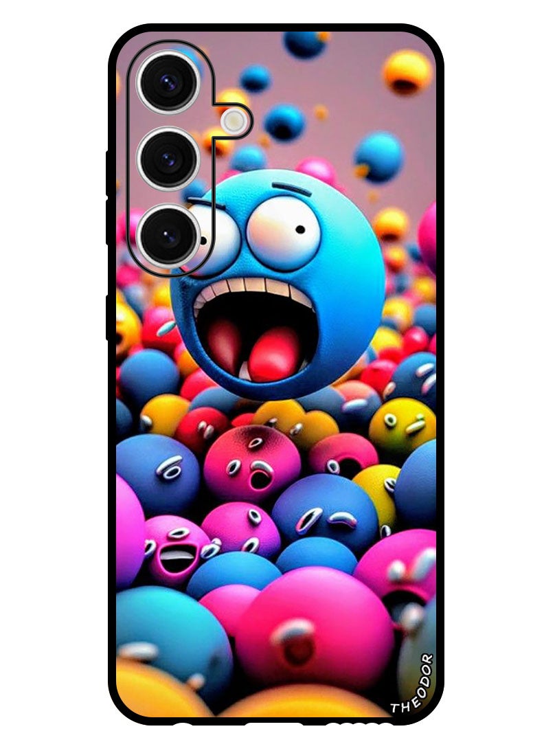 Theodor Protective Case Anti Scratch Shock Proof Bumper Cover For Samsung Galaxy S24 Colourful Balls - Image 1