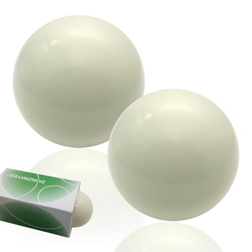 DONZWIYES 2 Pcs 57mm Tournament Quality Bocce Pallino Ball Replacement for Bocce Ball Game and Boule Game White - Image 1