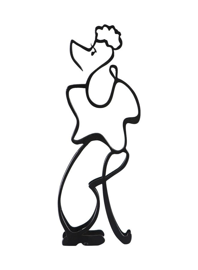 KOLYMAX Dog Minimalist Art Wall Sculpture, Modern Minimalist Poodle Sculpture Decor, Abstract Metal Wire Geometric Line Drawing Art Statue (Poodle) - Image 1