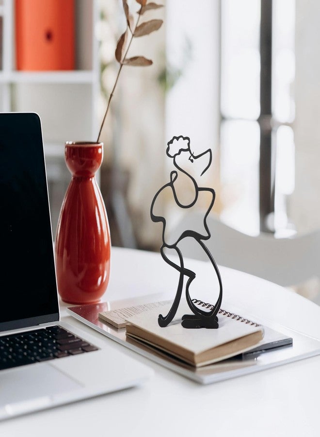 KOLYMAX Dog Minimalist Art Wall Sculpture, Modern Minimalist Poodle Sculpture Decor, Abstract Metal Wire Geometric Line Drawing Art Statue (Poodle) - Image 5