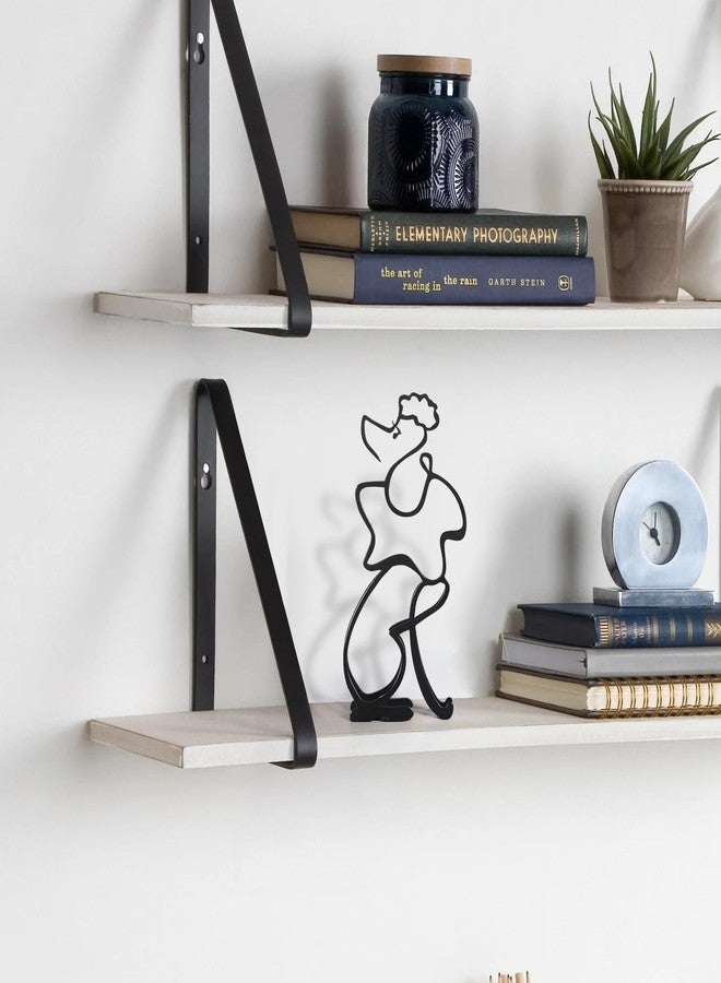 KOLYMAX Dog Minimalist Art Wall Sculpture, Modern Minimalist Poodle Sculpture Decor, Abstract Metal Wire Geometric Line Drawing Art Statue (Poodle) - Image 4