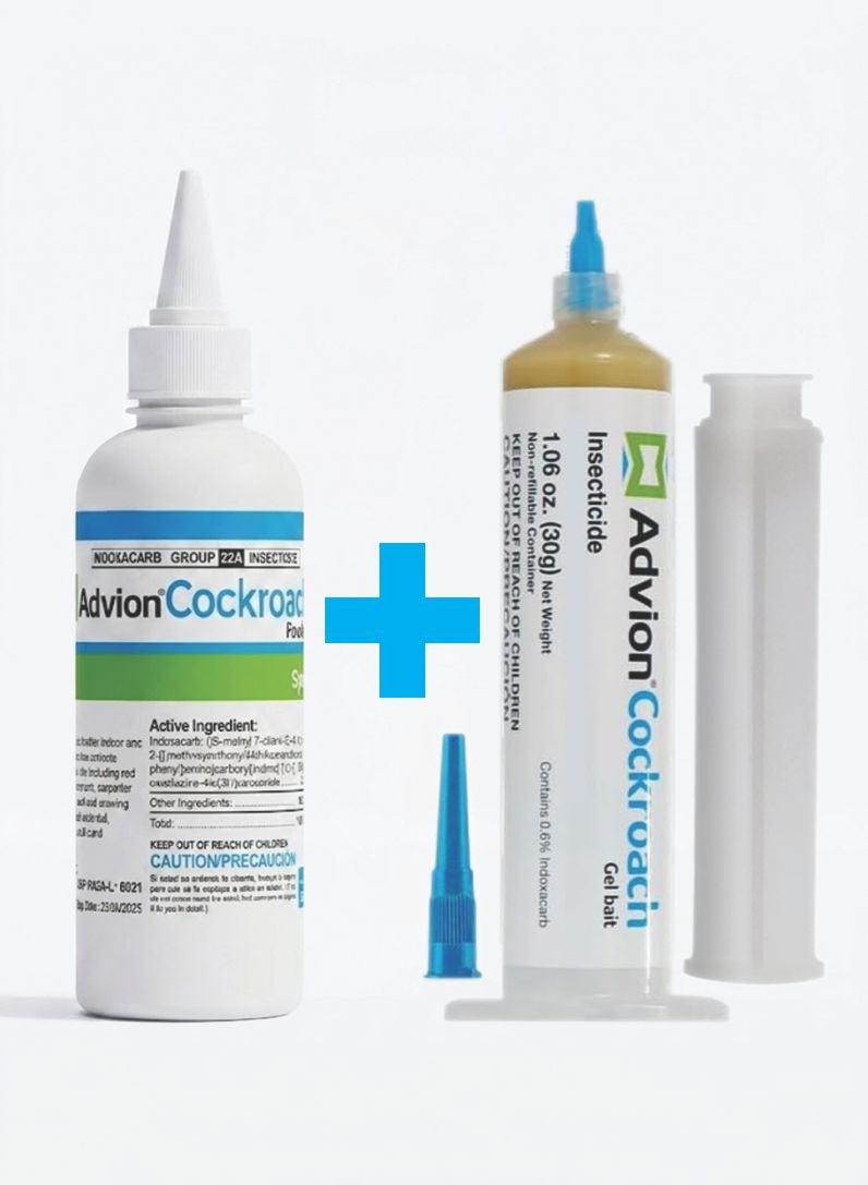 Advion Cockroach Powder 50g and Gel Bait 30g – Ready-to-Use Dry Cockroach Killer for Indoor & Outdoor Use