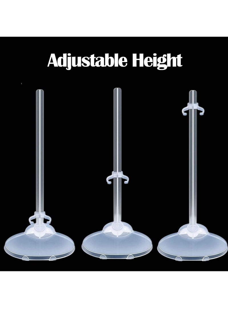 Excefore Adjustable Height Doll Mini Display Stand for 11 to 13 Inch Dolls - Image 2