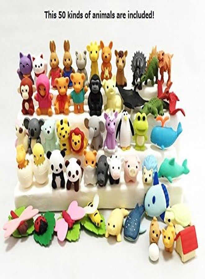 Iwako japanese erasers - Animal Collection set of 50 (There are 50 pieces decided/No duplicates) - Image 3