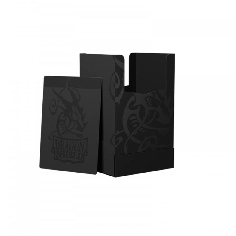 أركان تينمن Arcane Tinmen Dragon Shield Card Deck Box - Shell: Shadow Black/Black Date & Sturdy TCG OCG Storage متوافق مع Pokemon Yugioh Commander MTG Magic: The Gathering Cards (AT -30724) - Image 2