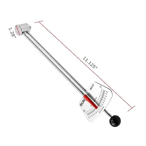 MILMUMU 1/4" Drive Beam Torque Wrench Precision Instrument-Compatible with SAE and MM Bicycle and Automotive Wrench -0-80 Inch-Pounds, 0-9 Newton Meters - Image 5