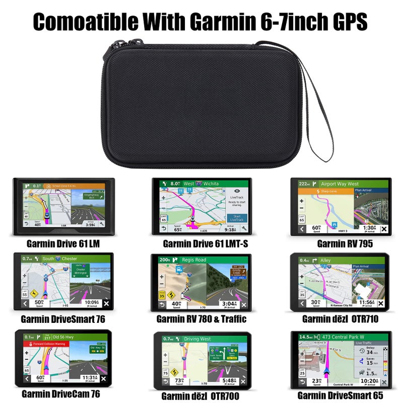 Aenllosi Aenllosi Hard Carrying Case Compatible with Garmin DriveSmart 65/DriveSmart 76/DriveCam 76/dezl otr 700/dezl otr710/RV 780/RV 795/Drive 61 6-7 inch GPS - Image 2