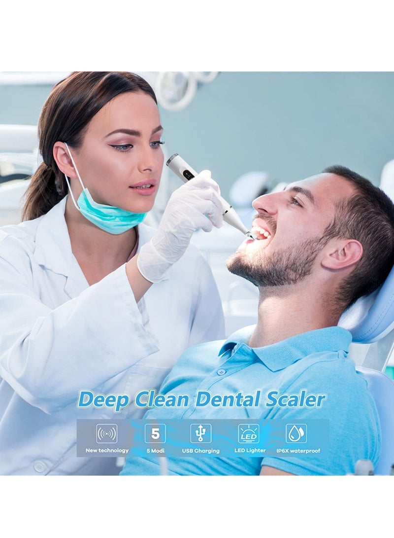 5-speed true ultrasonic tooth cleaner for home use with lighted tooth cleaner electric tooth cleaner to remove tartar and calculus tooth cleaner - Image 4