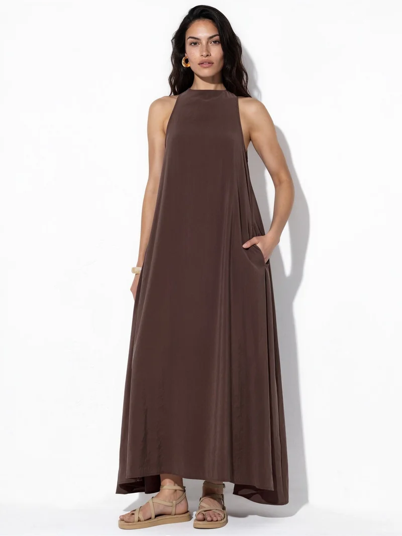 بوسيم BUSEM Sleeveless Maxi Jersey Dress