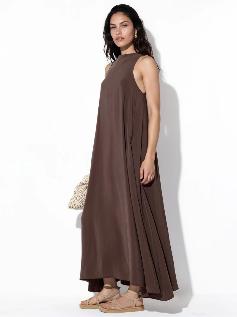 بوسيم BUSEM Sleeveless Maxi Jersey Dress