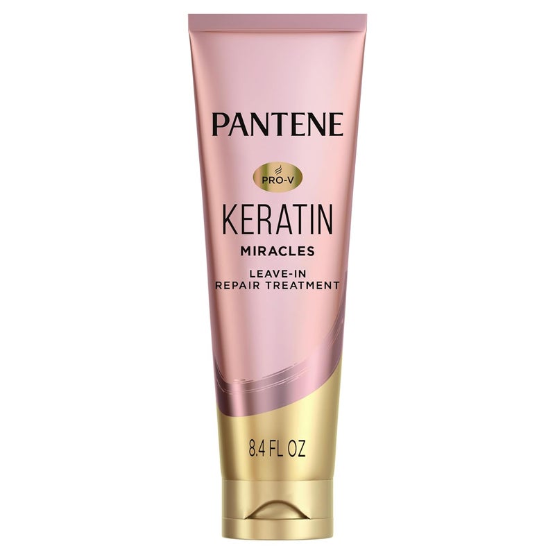 Pantene Keratin LeaveIn Conditioner with Argan Oil Protein Treatment for Dry Damaged  ColorTreated Hair Repairs Split Ends  Protects from Damage FormaldehydeFree 84 Fl Oz