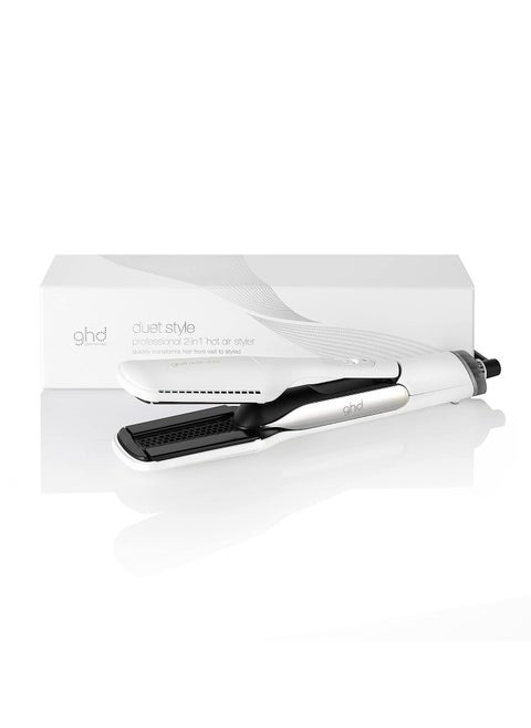 ghd Duet Style 2-in-1 Hot Air Styler - White, Wet to Styled with Air Fusion Technology