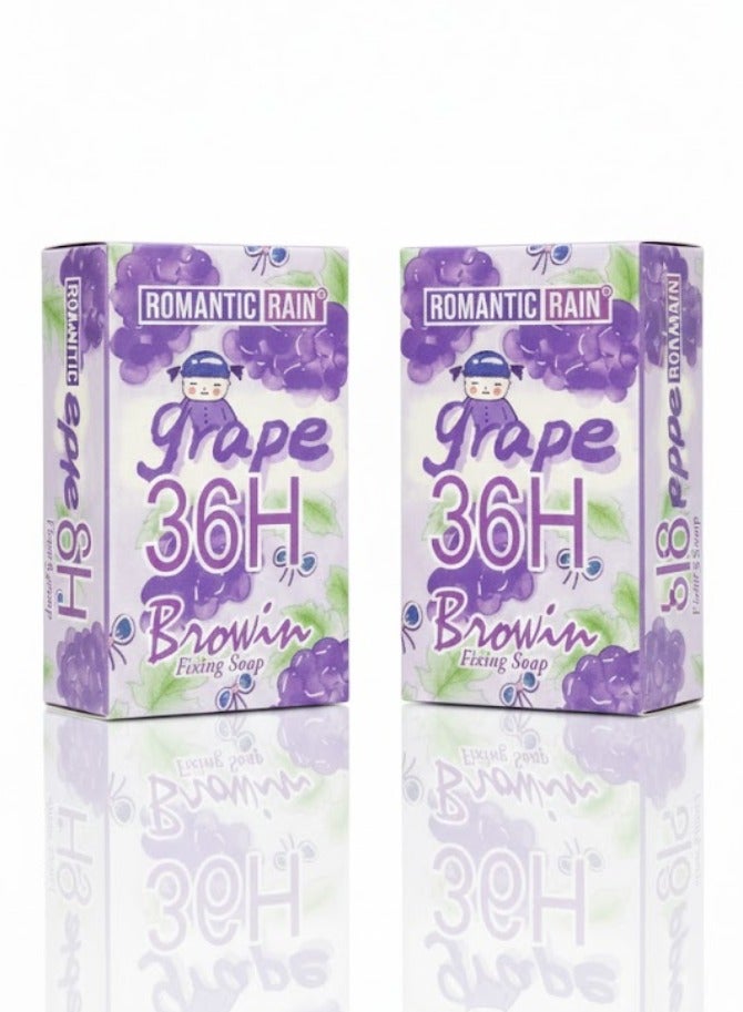 Long-lasting eyebrow soap for styling eyebrows - grape - 2Pcs