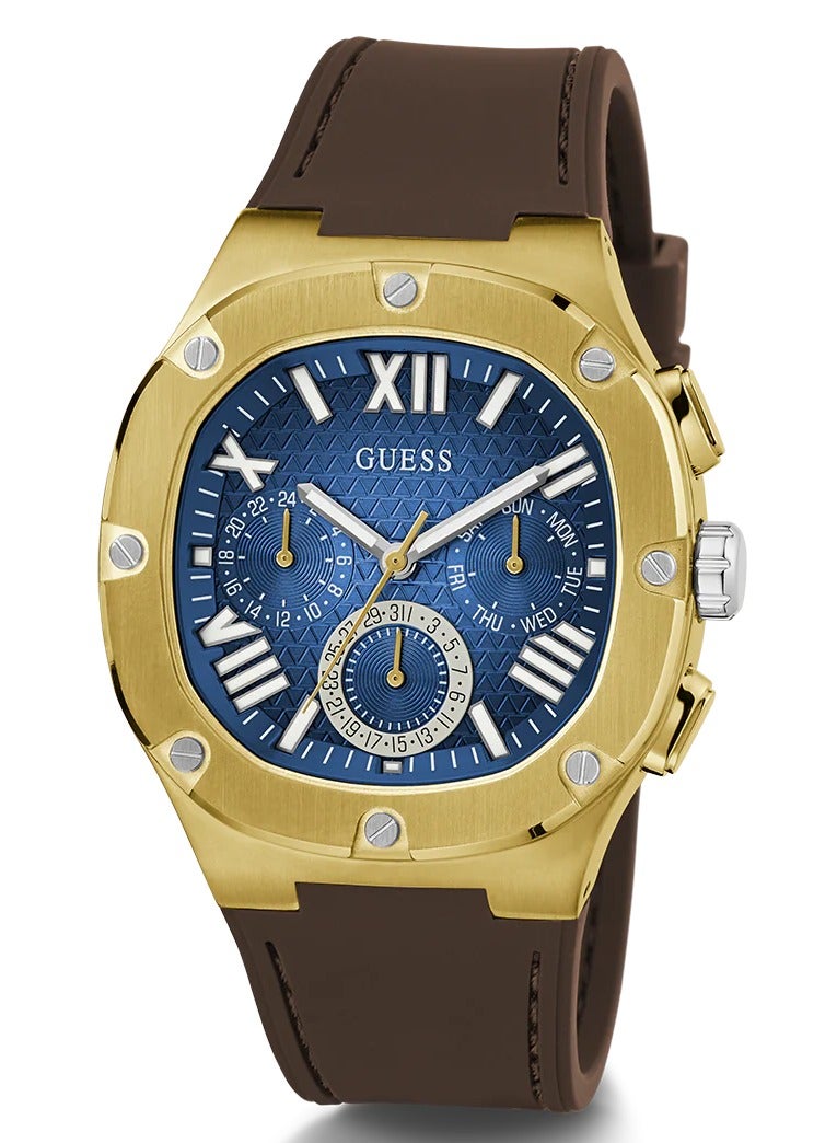 GUESS Mens Brown Gold Tone Multi-function Watch GW0571G5 - Image 2