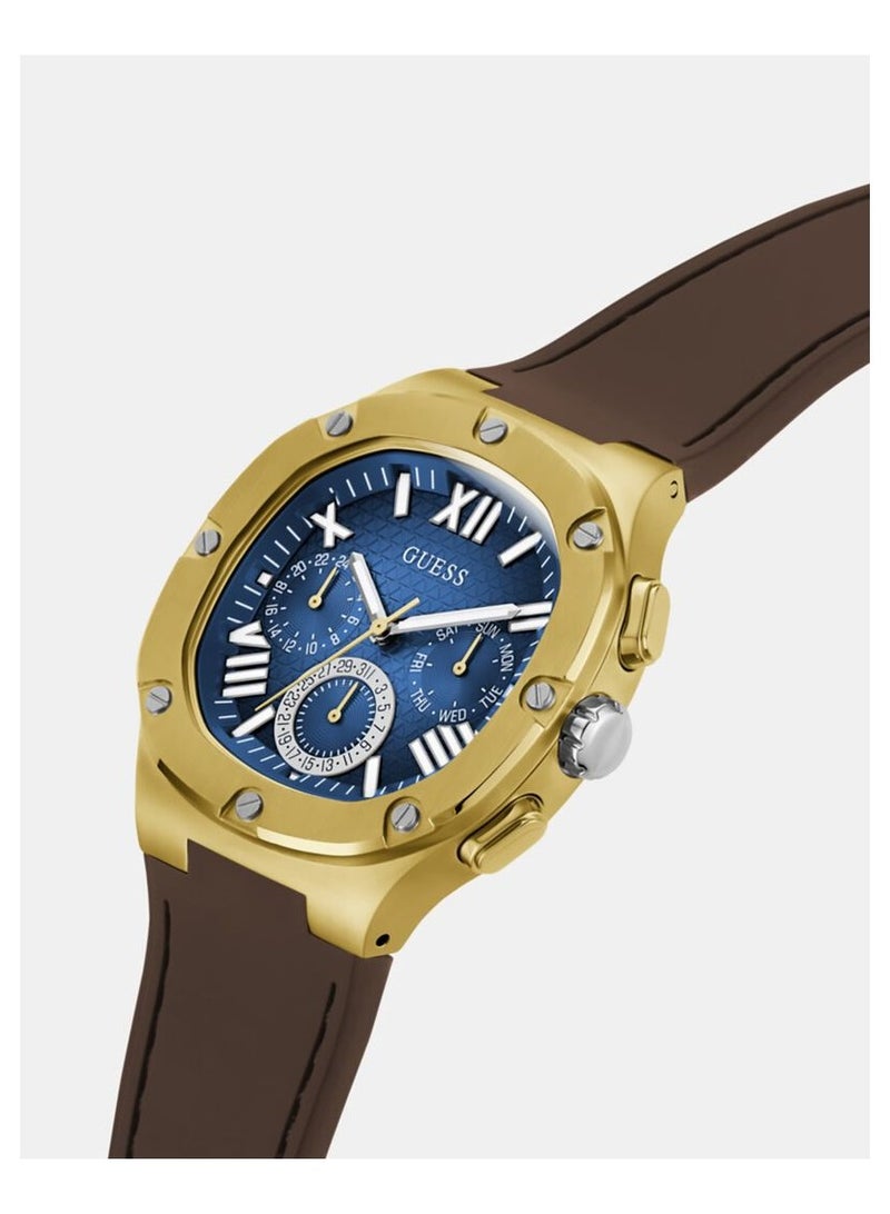 GUESS Mens Brown Gold Tone Multi-function Watch GW0571G5 - Image 3